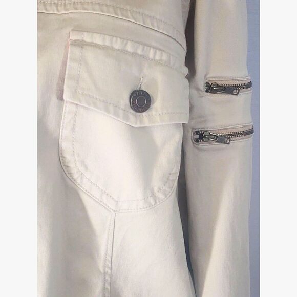 Tommy Hilfiger Women's Tan Chest Pockets Button Up Jacket Size 22 - Picture 7 of 8